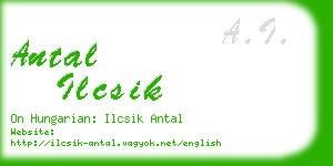 antal ilcsik business card